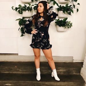 BLOGGER FAV - Athena Floral Frill Detail Romper